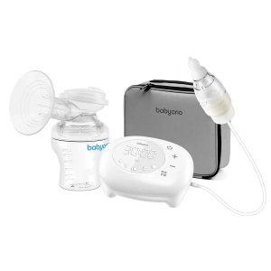 Електричний молоковідсмоктувач BabyOno COMPACT 5 в 1 з електрично назальний аспіратор (971)