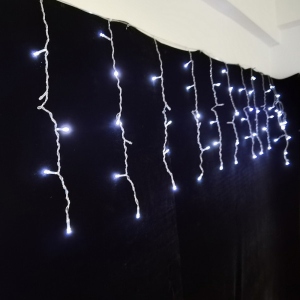 Гірлянда-штора Novogod'ko 83 LED холодний білий 3х0.6 м мерехтіння (973779)