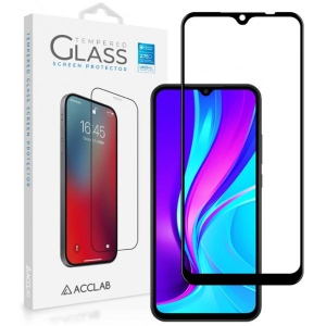Захисне скло для смартфону ACCLAB Full Glue for Xiaomi Redmi 9A/9С Black (1283126508820)