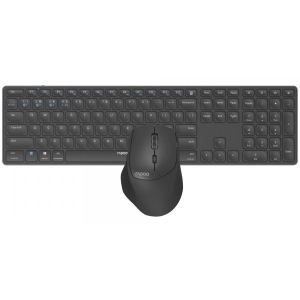 Клавіатура + миша бездротова Rapoo 9800M Dark Grey