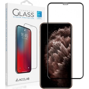 Захисне скло для смартфону ACCLAB Full Glue for Apple iPhone 11 Pro Max/XS Max Black (1283126508202)