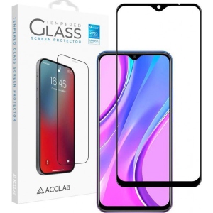 Захисне скло для смартфону ACCLAB Full Glue for Xiaomi Redmi 9 Black (1283126508813)