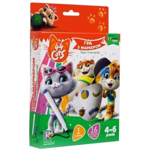 Настільна гра розвиваюча (5-7 років) Vladi Toys с маркером 44 Кота, укр. (VT5010-16)