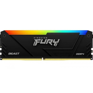 Память DDR Kingston DDR4 16GB 3200 FURY Beast RGB (KF432C16BB12A/16)