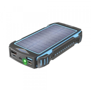 Батарея мобільна PRIO Solar Charge Power Bank 20 000 mAh Black (53195)