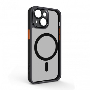 Чохол для смартфону Armorstandart Unit MagSafe SE for Apple iPhone 15 Black Orange (ARM75361)