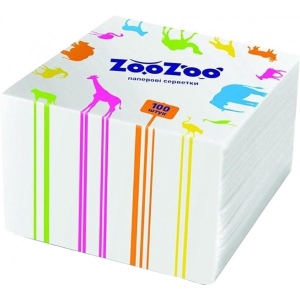 Серветки паперові ZooZoo белые 24*23 100 шт. купити