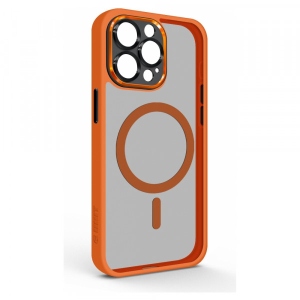 Чохол для смартфону Armorstandart Unit MagSafe SE for Apple iPhone 15 Pro Max Orange Black (ARM75372)