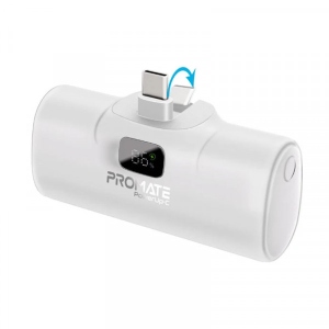 Батарея мобільна Promate 5000mAh (powerup-c.white)