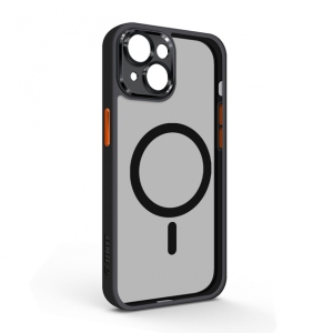 Чохол для смартфону Armorstandart Unit MagSafe SE for Apple iPhone 15 Plus Black Orange (ARM75364)