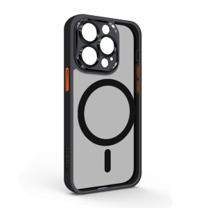 Чохол для смартфону Armorstandart Unit MagSafe SE for Apple iPhone 15 Pro Black Orange (ARM75362)