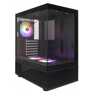 Корпус 1stPlayer Mi7-A-2F2R-1F2 Black без БЖ