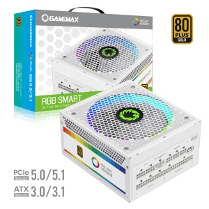 Блок живлення для ПК Gamemax RGB 850 PRO WH (ATX3.0/3.1 PCI)