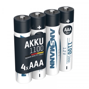 Акумулятор тип AAA Ansmann AAA 4 X 1100 mAh NiMH 1.2V PREMIUM (5035232)