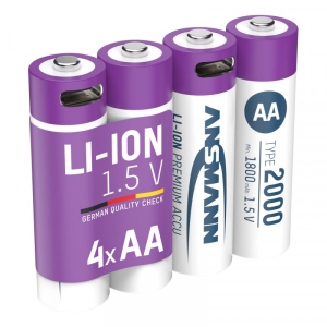 Акумулятор тип AA Ansmann AA 1,5 V / 2000 mAh 4 шт. (1312-0036)