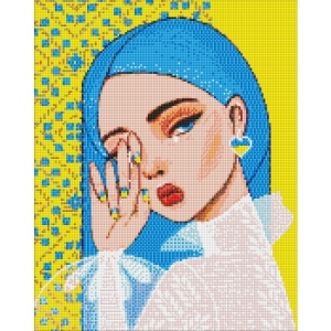 Алмазний живопис Ideyka "Незламна @mosyakart" 40х50 см (AMO7242)