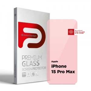 Захисне скло для смартфону Armorstandart Pro Eye Care for Apple iPhone 15 Pro Max (ARM77670)