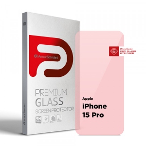 Захисне скло для смартфону Armorstandart Pro Eye Care for Apple iPhone 15 Pro (ARM77671)