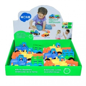 Базовий ігровий транспорт для малюка Hola Toys Бульдозер і трактор 6 шт. (326AB-6) в Києві
