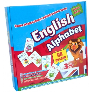 Пазли картонні (3-4 роки) Strateg English alphabet 96 эл. (539)