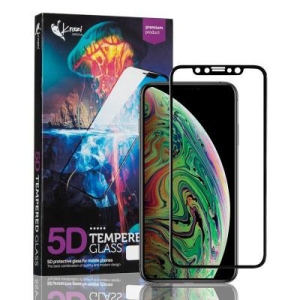 порівняти ціни на Захисне скло для смартфону Krazi 5D for iPhone X/XS (M-Design) Black (81060)