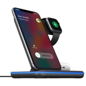 Зарядний пристрій Gelius Pro Wireless Charger 3in1 15W GP-AWC01 Black (85112)