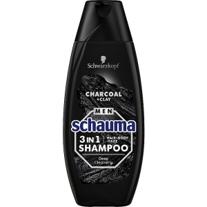 Шампунь чоловічий Schauma Вугілля та Глина 400 мл (9000101284690)