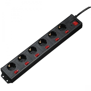 Мережевий фільтр Hama 6хSchuko 3Gx1.5 мм 1.4 м Black (00137259) замовити в Україні