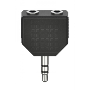 Кабель 3.5 мм -3.5 мм Hama 3.5 mm Jack - 2x3.5 mm Jack Stereo 1PC Black (00205191)