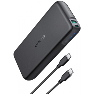 Батарея мобільна RavPower 20000mAh 60W PD USB-C+USB-A Black (RP-PB201)
