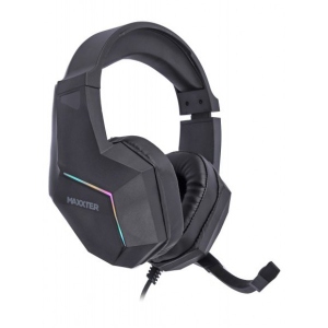 Гарнітура дротова ігрова Maxxter Ghost Urban USB 7.1 RGB Black