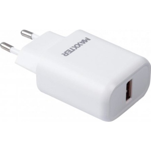 Мережевий зарядний пристрій Maxxter 1 USB + Кабель USB-A to Type-C Quick Charge 3.0 (WC-QC-AtC-01)