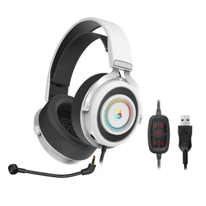 Гарнітура дротова ігрова A4tech G535 Bloody Black/White