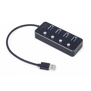 Хаб USB Gembird UHB-U3P4P-01
