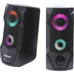 Комп'ютерна акустика компактна 2.0 Maxxter CSP-U002RGB Black