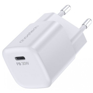Мережевий зарядний пристрій Choetech 1хUSB-C 30W PD QC3.0 (PD5007-EU-WH)