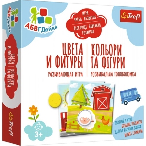 Настільна гра розвиваюча (3-4 роки) Trefl  "Кольори та фігури" / "АБВГДейка" (2159)