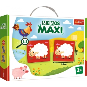 Настільна гра мемо (до 2 років) Trefl  "Мемос MAXI Ферма" (2266)