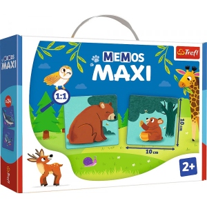 Настільна гра мемо (до 2 років) Trefl  "Мемос MAXI Батьки та діти тварин" (2268)