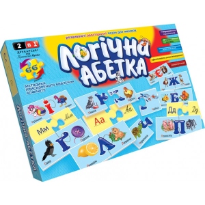 Настільна гра розвиваюча (5-7 років) Danko-Toys Логічна абетка, укр (DT66Asp-U) офіційний сайт