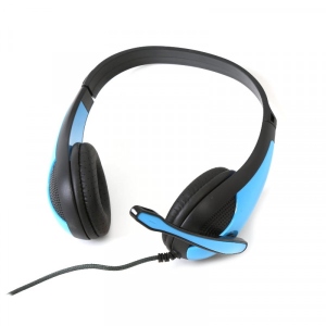 Гарнітура дротова Platinet Freestyle HI-FI Stereo Headset+Mic+Adapter 2-1  (FH4008BL)