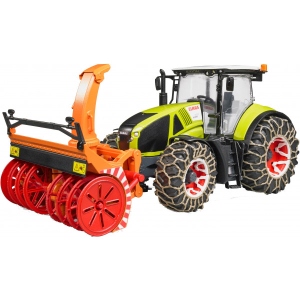 Наземна будівельна техніка BRUDER Трактор Claas Axion 950 для прибирання снігу (41199)