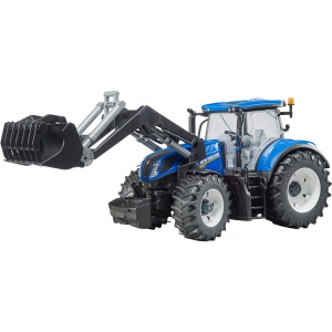 Наземна будівельна техніка BRUDER Трактор New Holland з навантажувачем (38769)