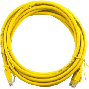 Кабель патч-корд Ritar RJ-45 Cat.5e CU Yellow 0.5m (03238)