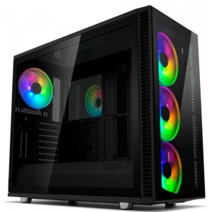 Корпус Fractal design ATX без БЖ Define S2 Vision Blackout (FD-CA-DEF-S2V-BKO-TGD)