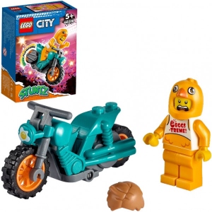 Конструктор LEGO City Курча на каскадерському мотоциклі (60310)