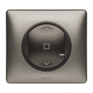 Датчик керування Legrand Celiane with Netatmo. Розумний вимикач жалюзі 2А 230В. Графіт (064896)