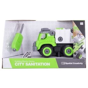 Пластиковий конструктор DIY Spatial Creativity Сміттєвоз LM8041-SZ-1 (CJ-1365113)