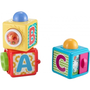 Кубики пластикові Fisher-Price Яскраві, що рухаються (DHW15)