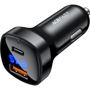 Автомобільний зарядний пристрій AceFast B4 66W Type-C + USB (33120) купити